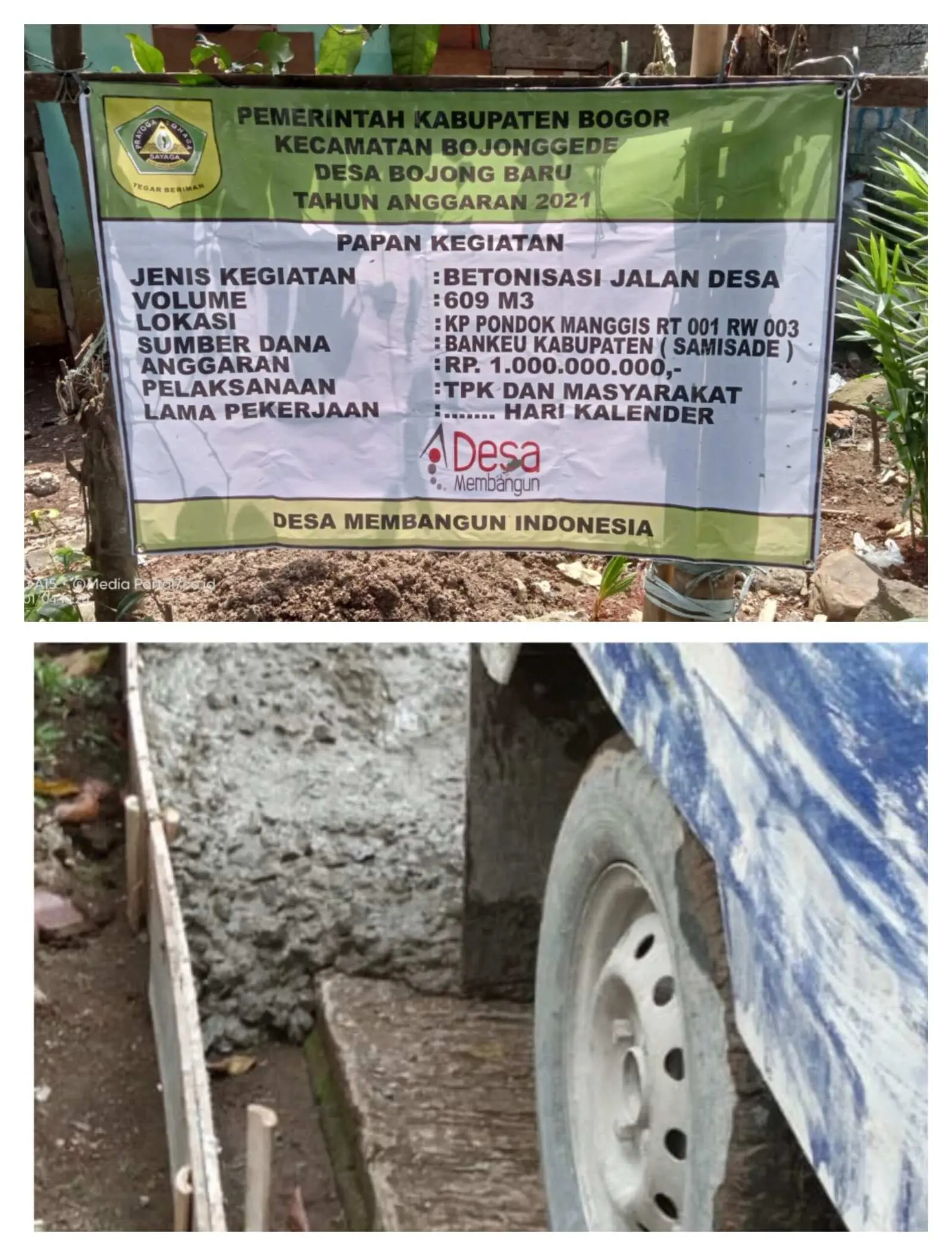 Potret Realisasi Program Unggulan Bupati Bogor “Samisade” di Desa Bojong Baru