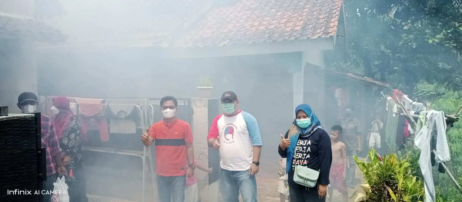 Hadapi Musim Pancaroba Pemdes Kalongliud Giat Lakukan Fogging