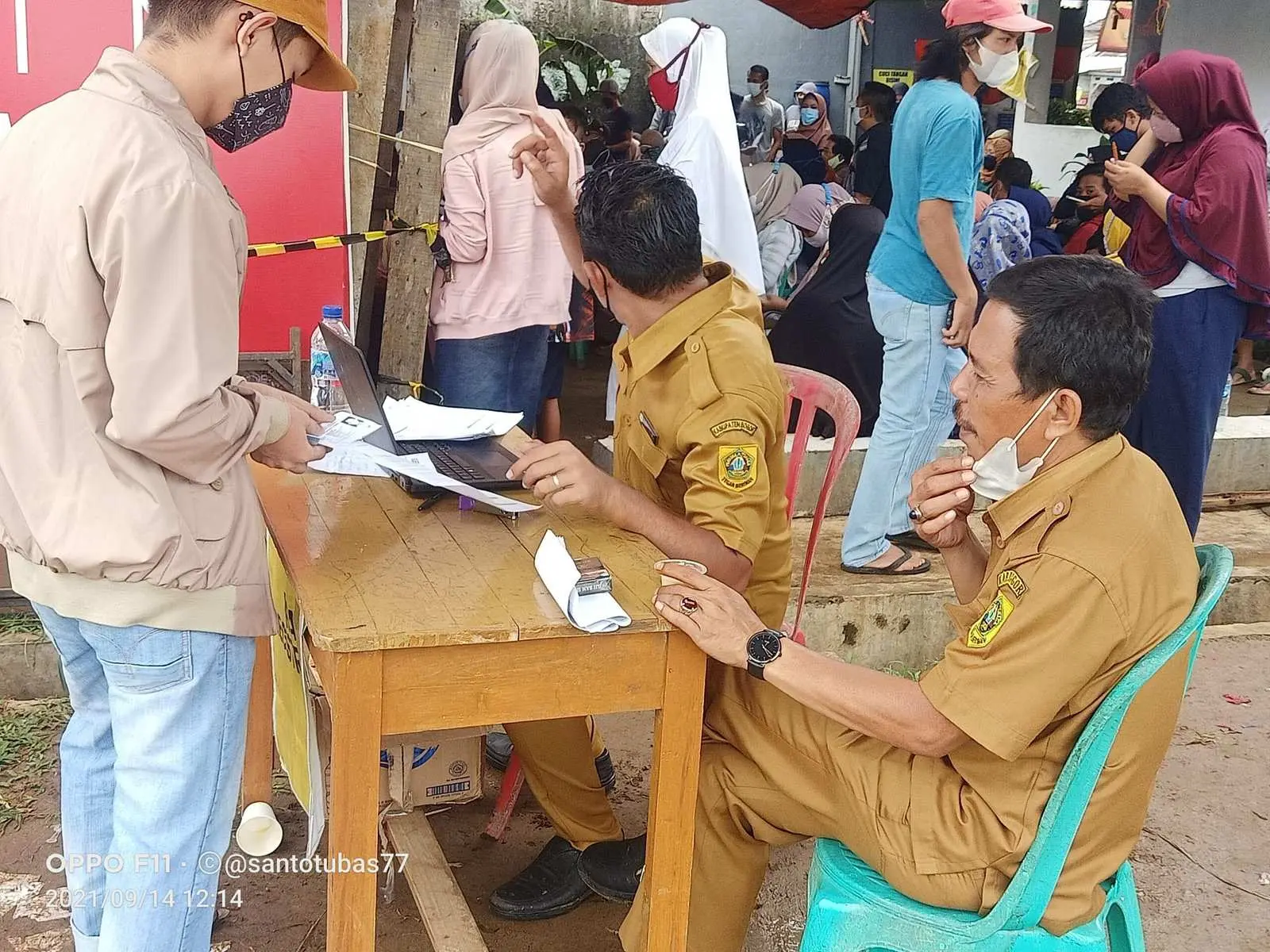 550 Warga Cilebut Barat Hari Ini di Vaksinasi