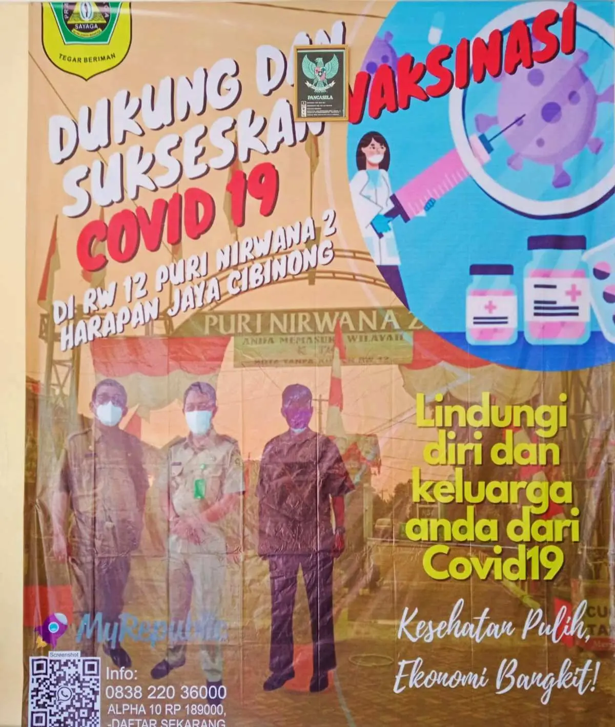 600 Warga Kelurahan Harapan Jaya Hari Ini di Vaksinasi