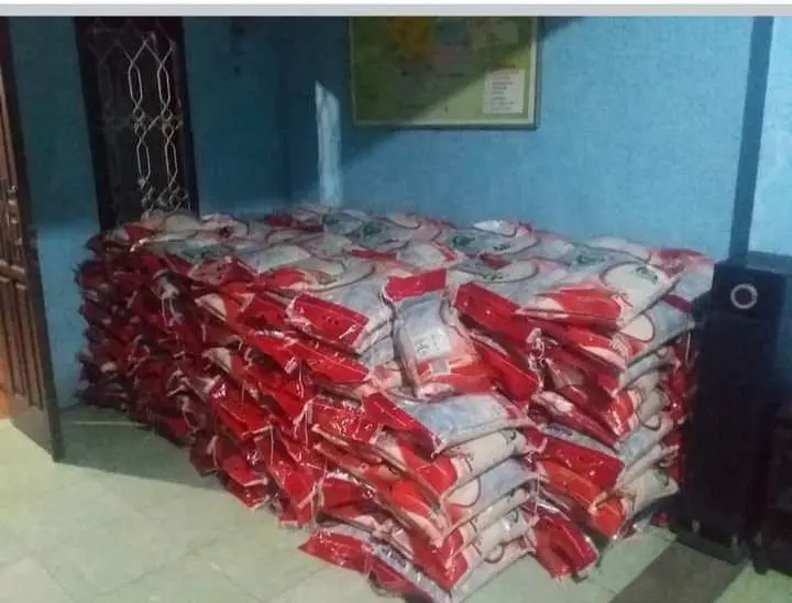 Pemdes Pasirjaya Terima 847 Karung Beras Untuk Dibagikan ke warga