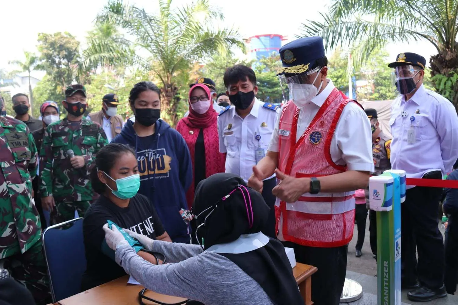 Kerjasama Kemenhub dan TNI AD Percepat Capaian Vaksinasi di Kabupaten Bogor