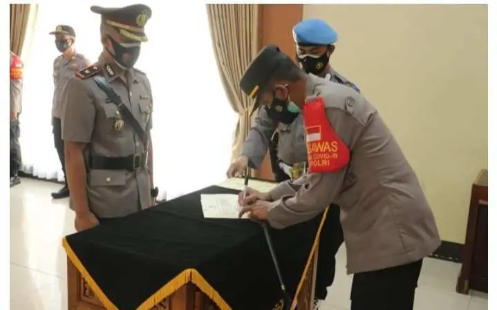 Polrestro Kota Tangerang Gelar Sertijab dan Acara Lepas Sambut Kasat Reskrim