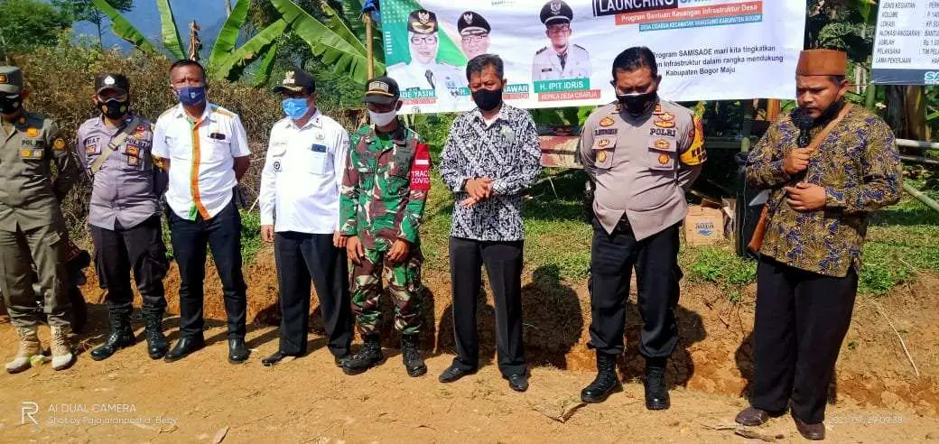 Muspika Kecamatan Nanggung Hadiri Langsung Launching Samisade di Desa Cisarua