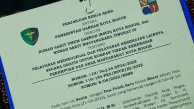 Pemkot Bogor, RSUD dan RS Bhayangkara Tandatangani PKS Pelayanan Kesehatan Gratis Bagi Korban Kekerasan Perempuan dan Anak