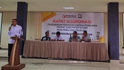 Wacana Perubahan Dapil, Bawaslu Kabupaten Bogor Gelar Rapat Koordinasi