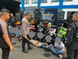 7 Orang Anggota Gengster di Cibinong Diamankan Polres Bogor 