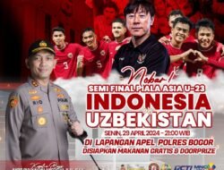 Polres Bogor Ajak Warga Nobar Laga Semifinal Timnas Indonesia U-23