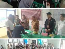 Pelantikan Dan Bimbingan Tehnis Anggota Panitia Pemilihan Suara Kelurahan Pakansari.