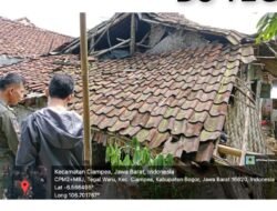 Polsek Ciampea,Instansi Terkait Cek  Rumah Warga Roboh Terdampak Bencana Alam Desa Tegalwaru 