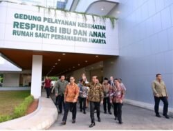 Gedung Respirasi Kesehatan Ibu dan Anak RS Persahabatan Diresmikan Presiden Jokowi