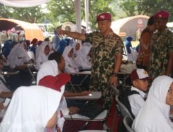 HUT ke 79 Korps Marinir, Brigif 4 Mar/BS Gelar Baksos dan Bakkes